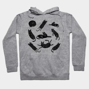 Funny black cats Hoodie